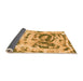 Sideview of Abstract Orange Modern Rug, abs1240org