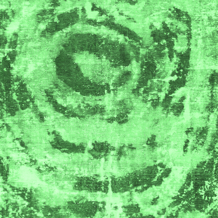 Machine Washable Abstract Emerald Green Modern Area Rugs, wshabs1240emgrn