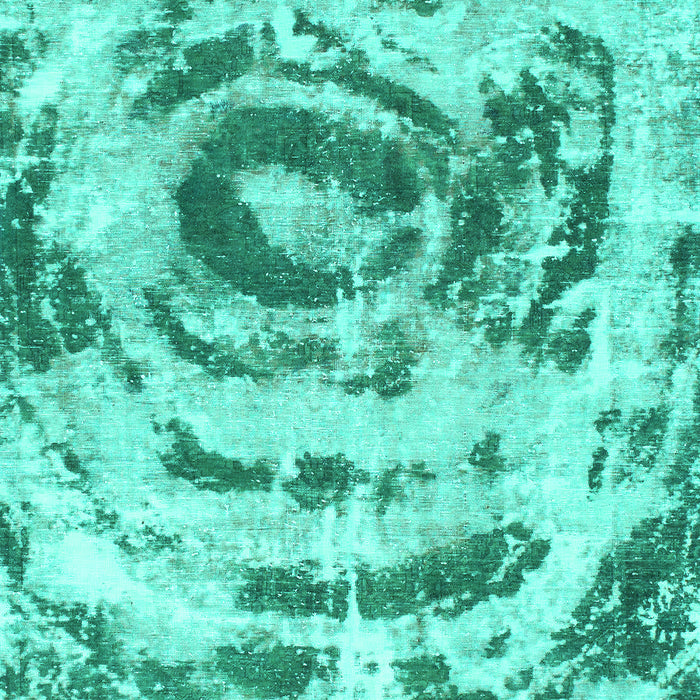 Machine Washable Abstract Turquoise Modern Area Rugs, wshabs1240turq