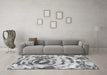 Machine Washable Abstract Gray Modern Rug in a Living Room,, wshabs1240gry