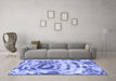 Machine Washable Abstract Blue Modern Rug in a Living Room, wshabs1240blu