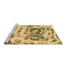 Sideview of Machine Washable Abstract Brown Modern Rug, wshabs1240brn