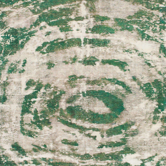 Square Abstract Hazel Green Modern Rug, abs1240