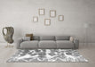 Machine Washable Abstract Gray Modern Rug in a Living Room,, wshabs1241gry