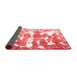 Abstract Red Modern Area Rugs