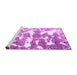 Sideview of Machine Washable Abstract Purple Modern Area Rugs, wshabs1241pur