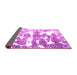 Sideview of Abstract Purple Modern Rug, abs1241pur