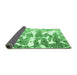 Sideview of Abstract Emerald Green Modern Rug, abs1241emgrn