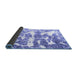 Sideview of Abstract Blue Modern Rug, abs1241blu