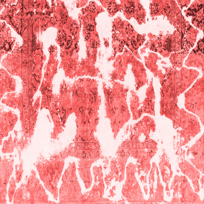 Machine Washable Abstract Red Modern Rug, wshabs1241red