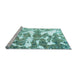 Sideview of Machine Washable Abstract Light Blue Modern Rug, wshabs1241lblu