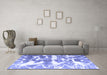 Machine Washable Abstract Blue Modern Rug in a Living Room, wshabs1241blu