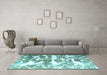 Machine Washable Abstract Light Blue Modern Rug in a Living Room, wshabs1241lblu