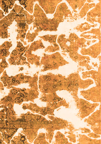 Abstract Orange Modern Rug, abs1241org