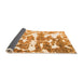 Sideview of Abstract Orange Modern Rug, abs1241org