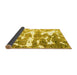 Sideview of Abstract Yellow Modern Rug, abs1241yw