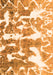 Machine Washable Abstract Orange Modern Area Rugs, wshabs1241org