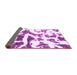 Sideview of Abstract Purple Modern Rug, abs1242pur