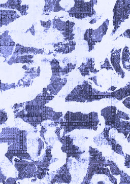 Abstract Blue Modern Rug, abs1242blu