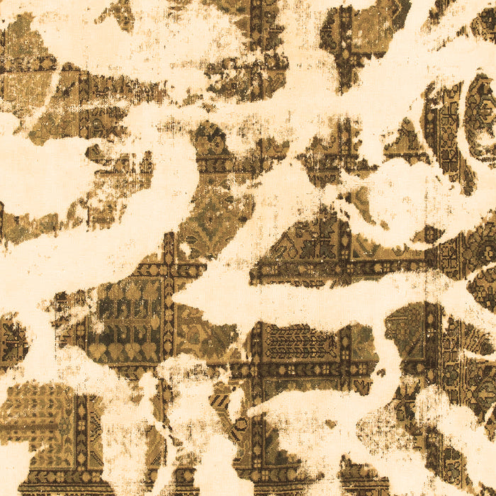 Machine Washable Abstract Brown Modern Rug, wshabs1242brn