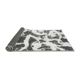 Sideview of Abstract Gray Modern Rug, abs1242gry