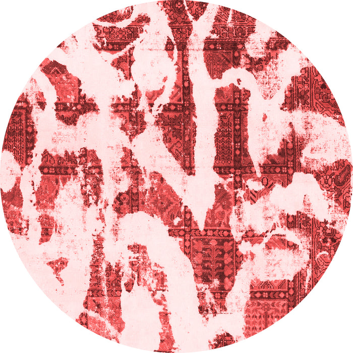 Abstract Red Modern Rug, abs1242red