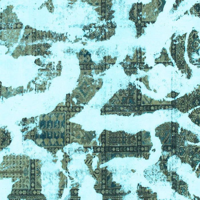 Machine Washable Abstract Light Blue Modern Rug, wshabs1242lblu