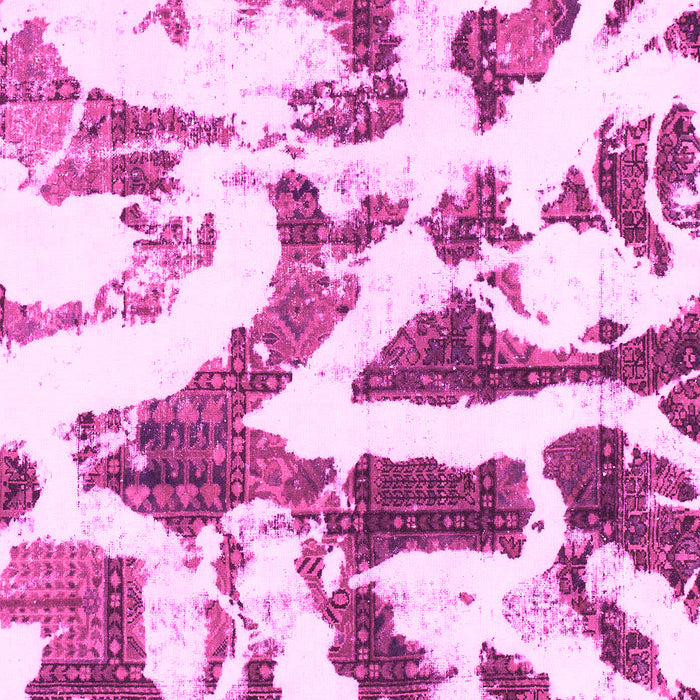 Machine Washable Abstract Pink Modern Rug, wshabs1242pnk