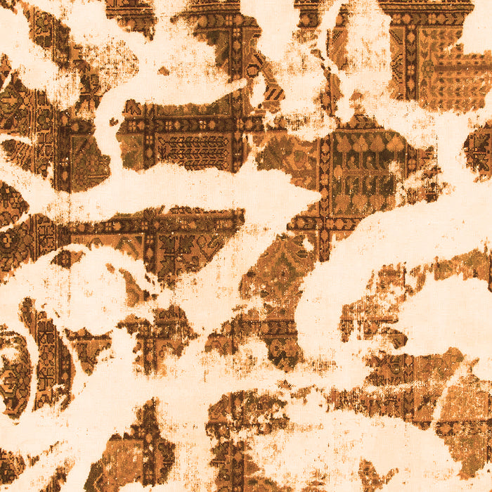 Abstract Orange Modern Rug, abs1242org