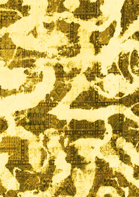 Abstract Yellow Modern Rug, abs1242yw