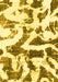 Abstract Yellow Modern Rug, abs1242yw