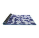 Sideview of Abstract Blue Modern Rug, abs1242blu