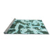 Sideview of Machine Washable Abstract Light Blue Modern Rug, wshabs1242lblu