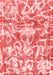 Abstract Red Modern Area Rugs