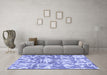 Machine Washable Abstract Blue Modern Rug in a Living Room, wshabs1243blu