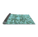 Sideview of Abstract Light Blue Modern Rug, abs1243lblu