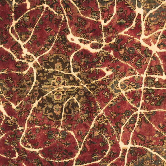 Abstract Brown Modern Rug, abs1244brn