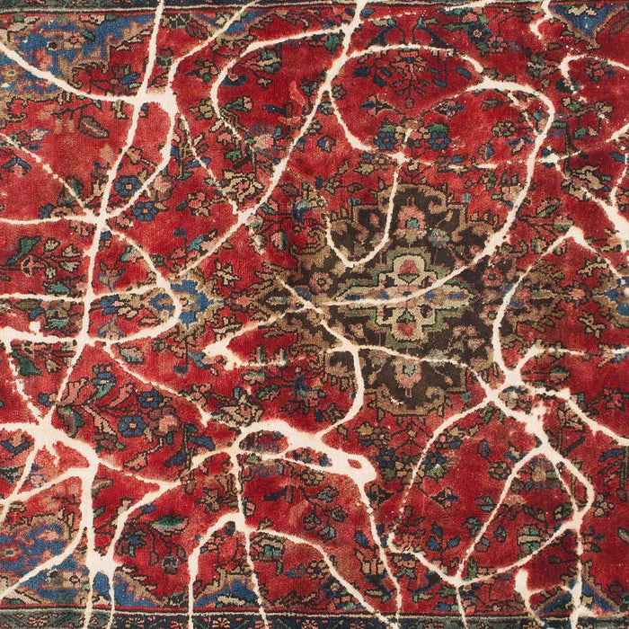 Machine Washable Abstract Dark Almond Brown Rug, wshabs1244