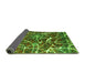 Sideview of Abstract Green Modern Rug, abs1244grn