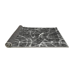 Sideview of Abstract Gray Modern Rug, abs1244gry