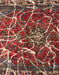 Abstract Dark Almond Brown Modern Rug, abs1244