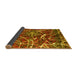 Sideview of Abstract Yellow Modern Rug, abs1244yw