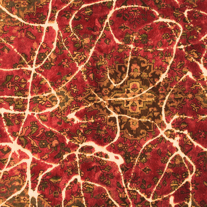 Abstract Orange Modern Rug, abs1244org