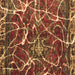 Square Machine Washable Abstract Brown Modern Rug, wshabs1244brn