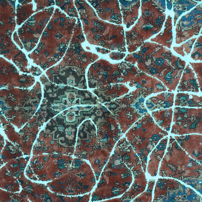 Machine Washable Abstract Light Blue Modern Rug, wshabs1244lblu