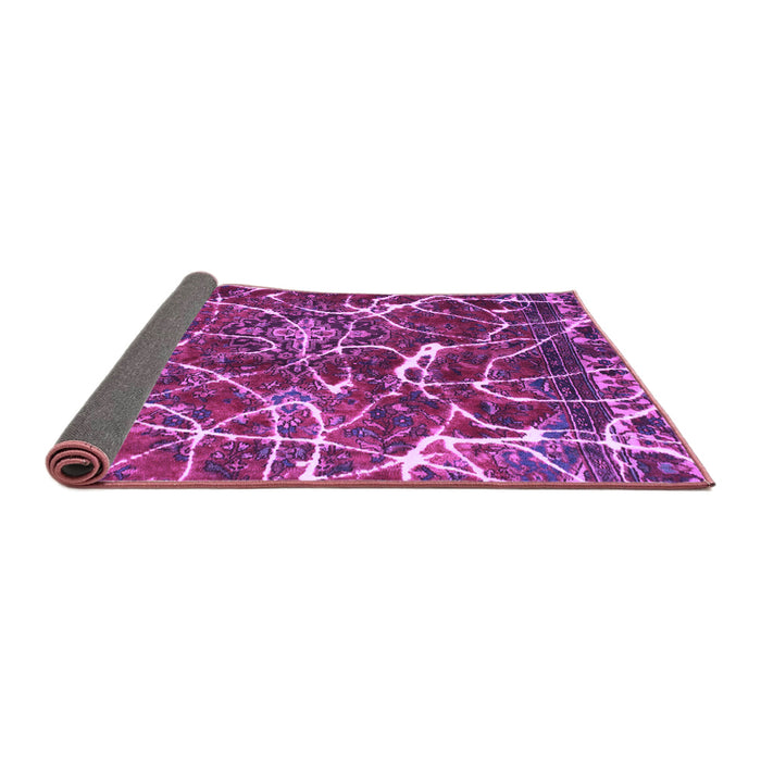 Sideview of Abstract Purple Modern Rug, abs1244pur