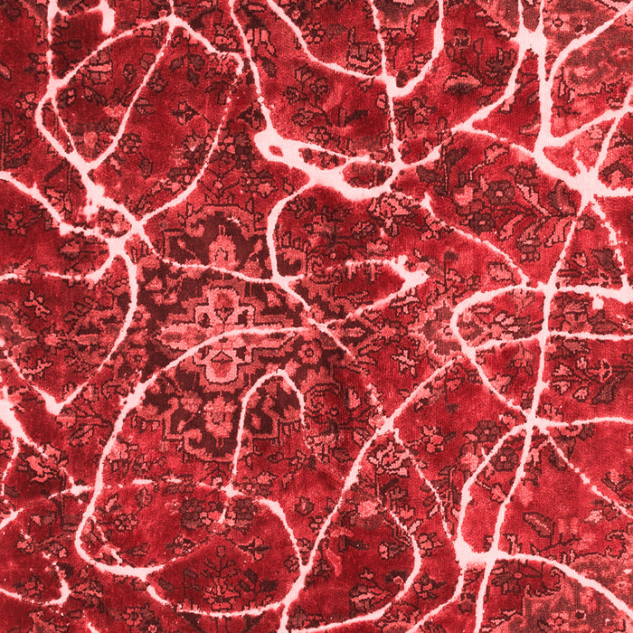 Machine Washable Abstract Red Modern Rug, wshabs1244red