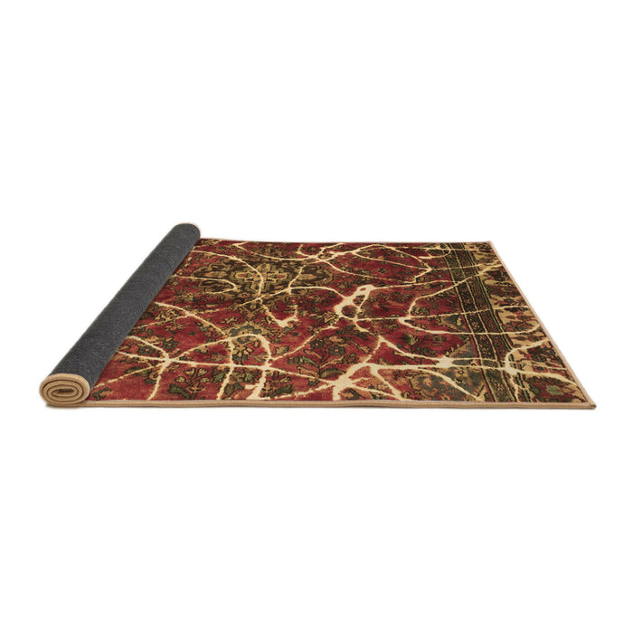 Sideview of Abstract Brown Modern Rug, abs1244brn