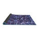 Sideview of Abstract Blue Modern Rug, abs1244blu