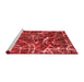 Modern Red Washable Rugs